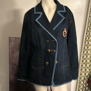DG2 by Diane Gilman Denim Jacket Sz M